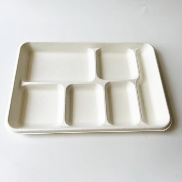 6-Compt Rectangular Bagasse Tray